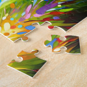 Australische Herder: Acryl Blauwe Merle Aussie Legpuzzel (Zijkant)