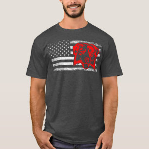 Australische Herder Amerikaanse Vlag Grappig cadea T-shirt