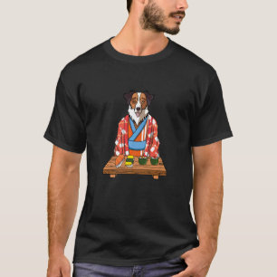 Australische herder Aussie hond Kimono Japans eten T-shirt