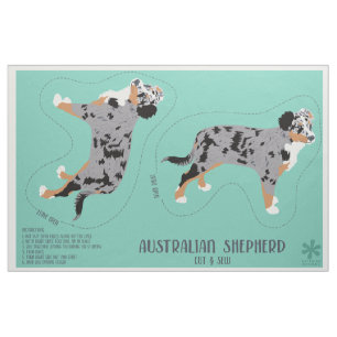 Australische Herder Aussie Hond Snijden en Naaien Stof