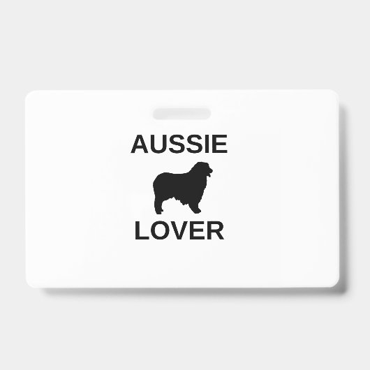 Australische herder Aussie liefhebber Badge (Voorzijde)