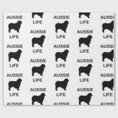 australische herder aussie life cadeaupapier (Vlak)