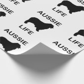 australische herder aussie life cadeaupapier (Hoek)