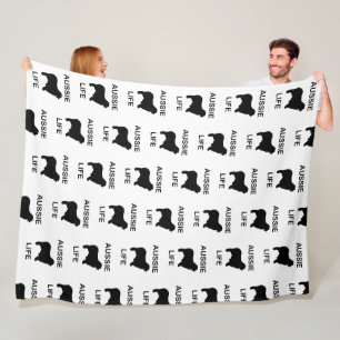 australische herder aussie life fleece deken