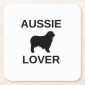 australische herder aussie lover kartonnen onderzetters (Voorkant)