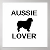 australische herder aussie lover poster (Voorkant)