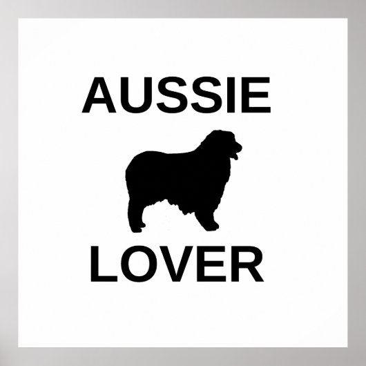 australische herder aussie lover poster (Voorkant)