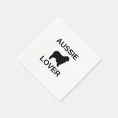 australische herder aussie lover servet (Hoek)