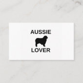 australische herder aussie lover visitekaartje (Voorkant)