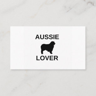 australische herder aussie lover visitekaartje