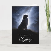 Australische Herder Aussie Sympathie Herdenking Kaart (Voorkant)