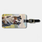 Australische Herder Bagage Label (Voorkant horizontaal)