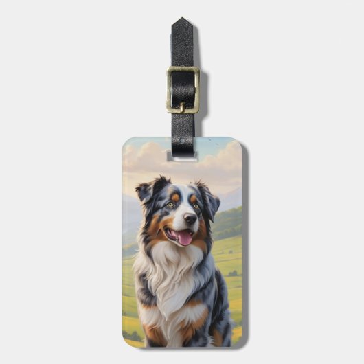 Australische Herder Bagage Label (Voorkant verticaal)