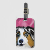 AUSTRALISCHE HERDER BAGAGELABEL (Voorkant (verticaal))