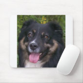 Australische herder black tri muismat (Met muis)