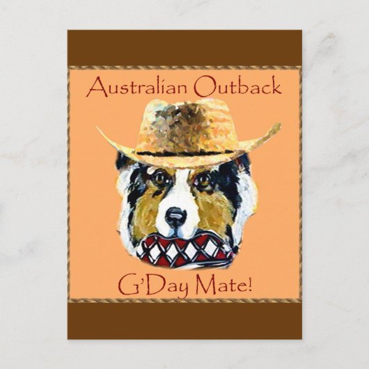 Australische Herder Briefkaart (Voorkant)