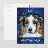 Australische Herder Briefkaart (Voorkant / Achterkant)