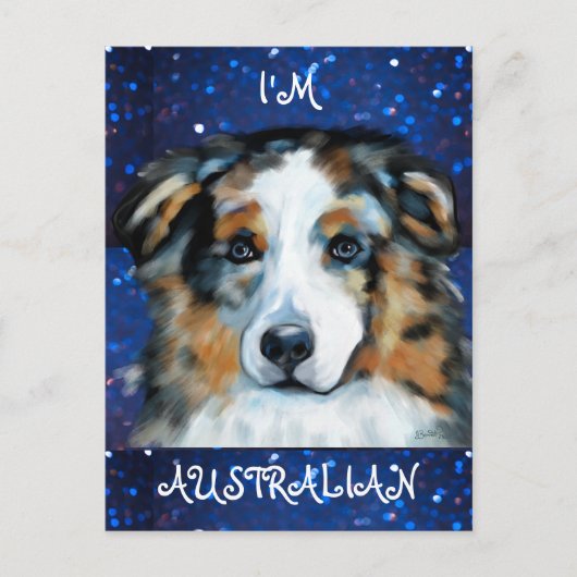 Australische Herder Briefkaart (Voorkant)