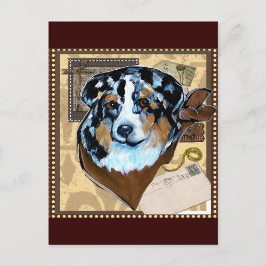 AUSTRALISCHE HERDER BRIEFKAART (Voorkant)
