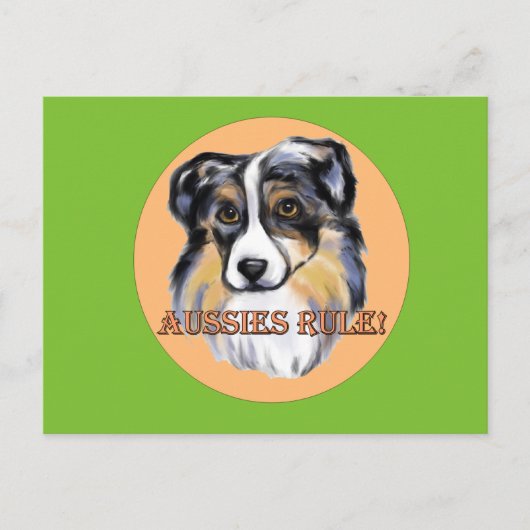 AUSTRALISCHE HERDER BRIEFKAART (Voorkant)