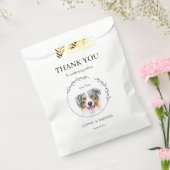 Australische herder bruiloft dank u gunst tas bedankzakje (Gezegeld)