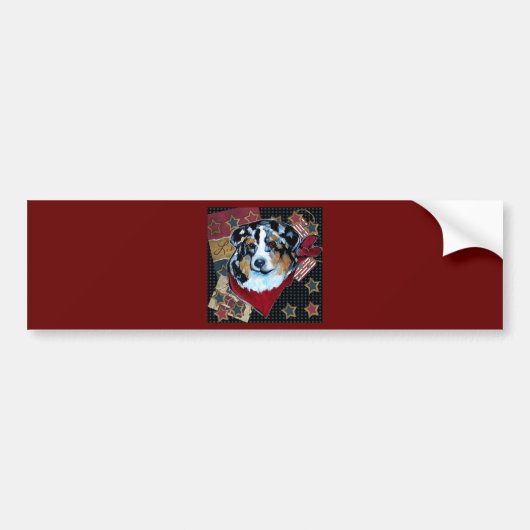 AUSTRALISCHE HERDER BUMPERSTICKER (Voorkant)