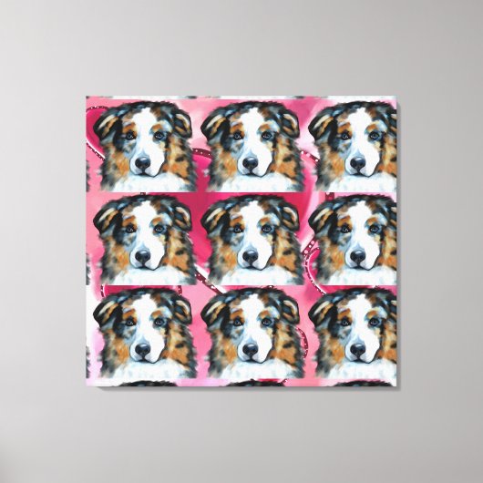 Australische Herder Canvas Afdruk (Voorkant)