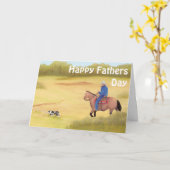 Australische herder ~ cowboy ~ ochtendrit kaart (Gele Bloem)