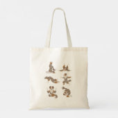 Australische herder doet yoga Canvas tas (Achterkant)