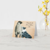 Australische herder "Een taaie herdershond" schild Kaart (Gele Bloem)