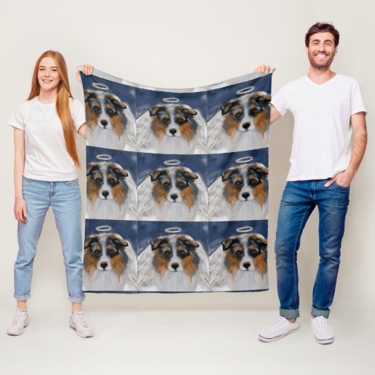 Australische Herder Fleece Deken (In situ)