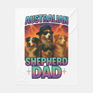 Australische herder fleece deken
