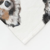 Australische Herder Fleece Deken (Hoek)