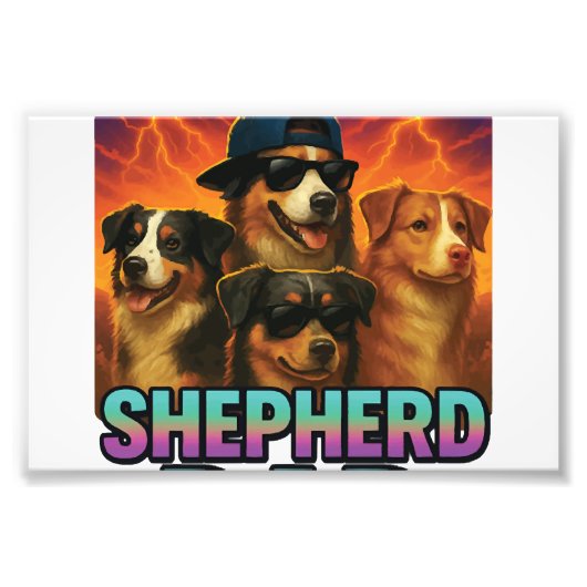 Australische Herder Foto Afdruk (Voorkant)