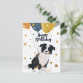 Australische herder Gelukkige verjaardag Briefkaart (Staand voorkant)