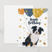 Australische herder Gelukkige verjaardag Feestdagenkaart (Voorkant / Achterkant)