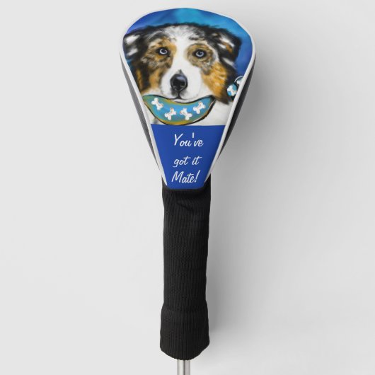 AUSTRALISCHE HERDER      GOLFHEADCOVER (Voorkant)