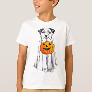 Australische herder Halloween grappige geest kostu T-shirt