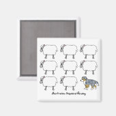 Australische Herder Herding Schaap Magnet (Voorkant / Achterkant)
