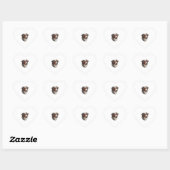 Australische herder Hond 1 Hart Sticker (Vel)