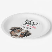 Australische herder hond bruiloft cocktail papieren bordje (Gekanteld)