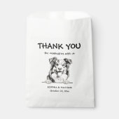 Australische herder hond gepersonaliseerd dank u bedankzakje (Voorkant)
