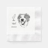 Australische herder hond gepersonaliseerd ik doe o servet (Voorkant)