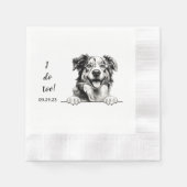 Australische herder hond gepersonaliseerd ik doe o servet (Voorkant)