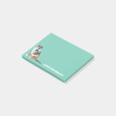 Australische herder hond gepersonaliseerd post-it® notes (Schuin)