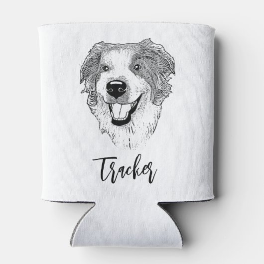 Australische herder hond gepersonaliseerde hand te blikjeskoeler (Achterkant)