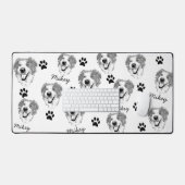 Australische herder hond gepersonaliseerde hand te bureaumat (Keyboard & Muis)