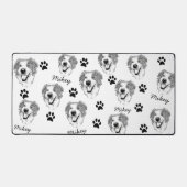 Australische herder hond gepersonaliseerde hand te bureaumat (Voorkant)