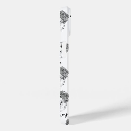 Australische herder hond gepersonaliseerde hand te Case-Mate iPhone case (Achterkant / Rechts)