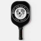 Australische herder hond gepersonaliseerde tekenin pickleball paddle (Voorkant)
